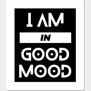 I am in good mood modern typography design Posters and Art